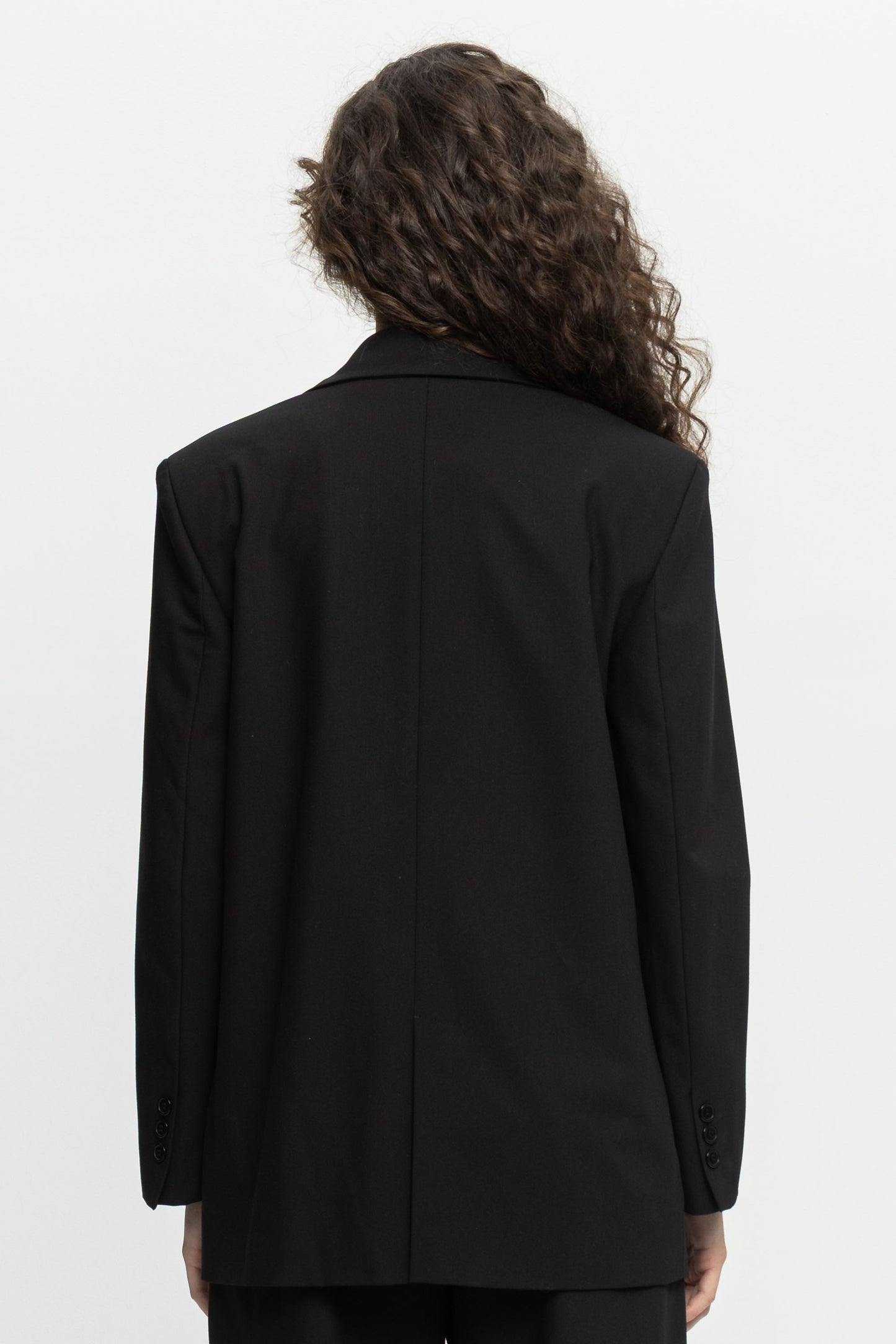 Black Blazer-Black and Black