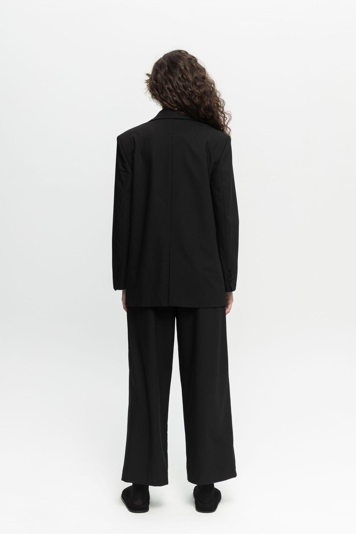 Black Blazer-Black and Black