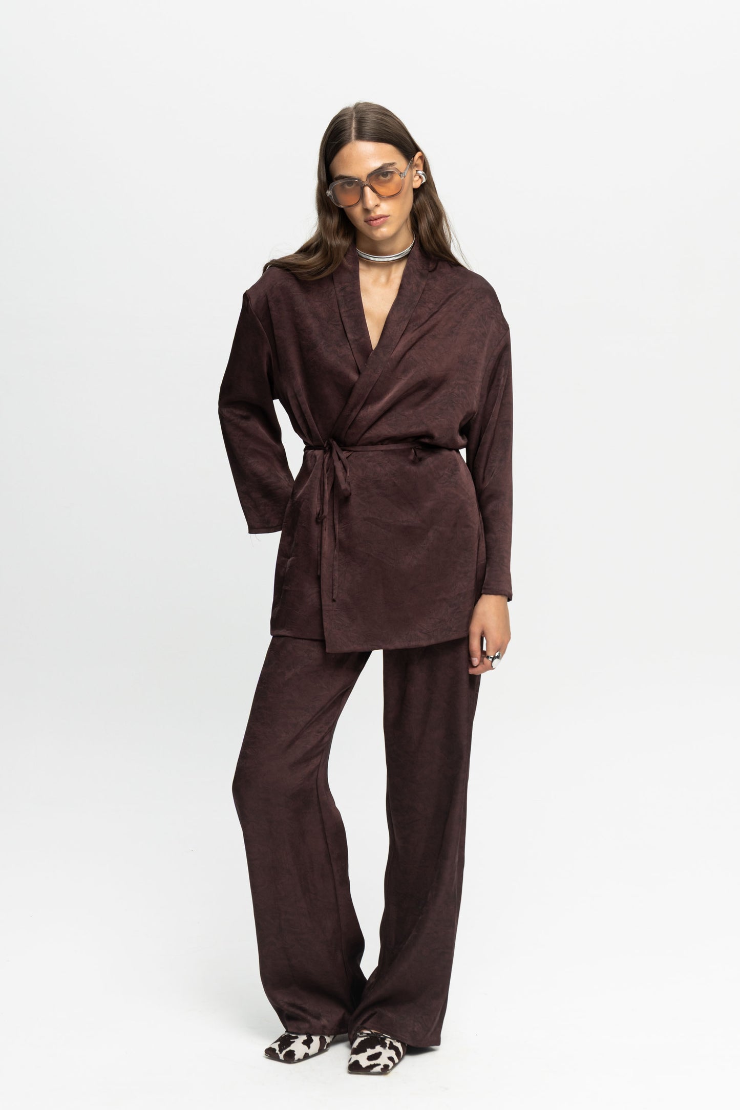 Plum Kimono-Black and Black