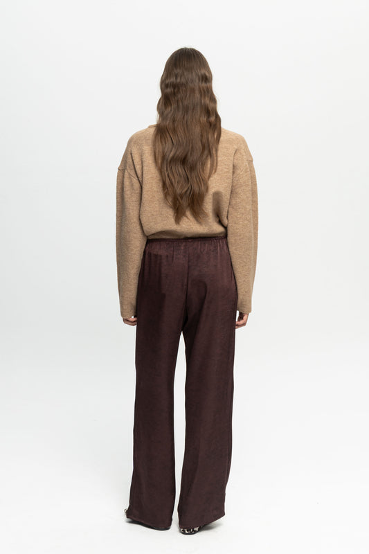 Plum Pants-Black and Black