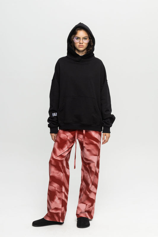 "B&B?" Hoodie-Black and Black