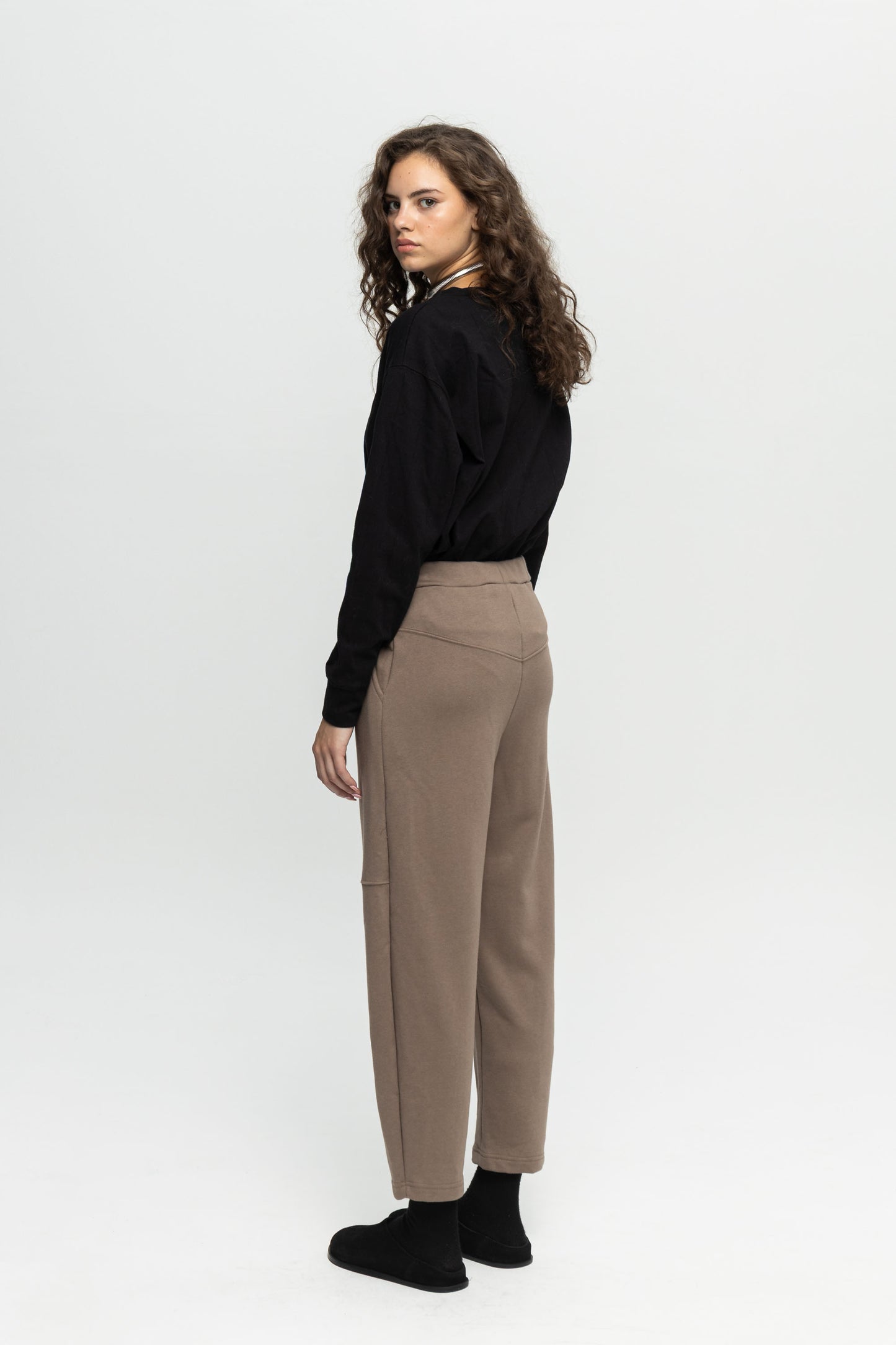 Essential Jogger Pants-Black and Black