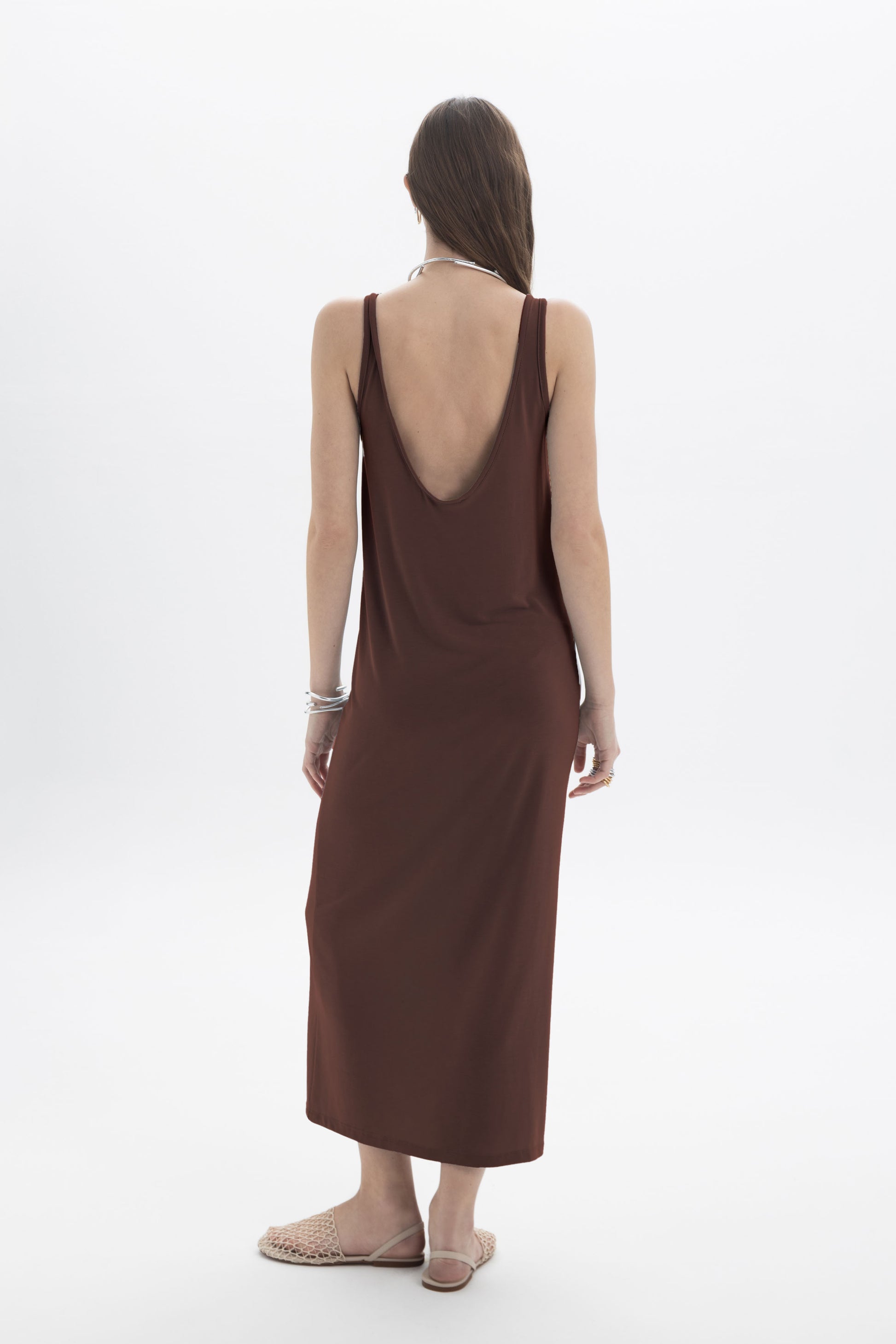 open back tank dress Project Social T Black Cool and Clean Open Back Tank Dress