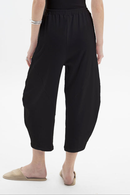 Black and Black B&B x F relaxed tapered pants, shown in dark fabric with a comfortable fit and tapered leg design.
