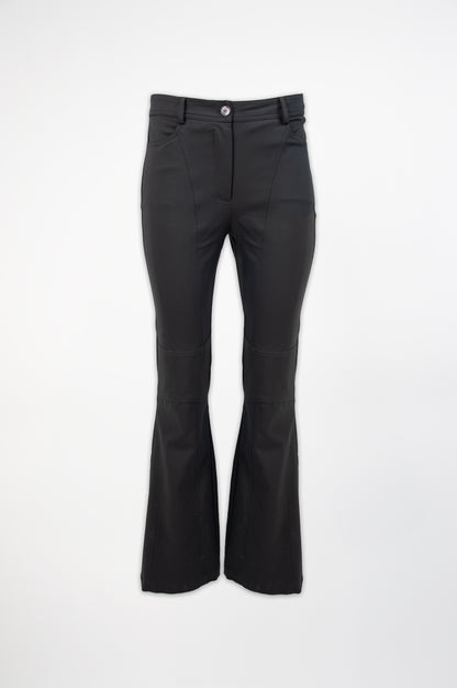 Grey Biker Trousers-Black and Black