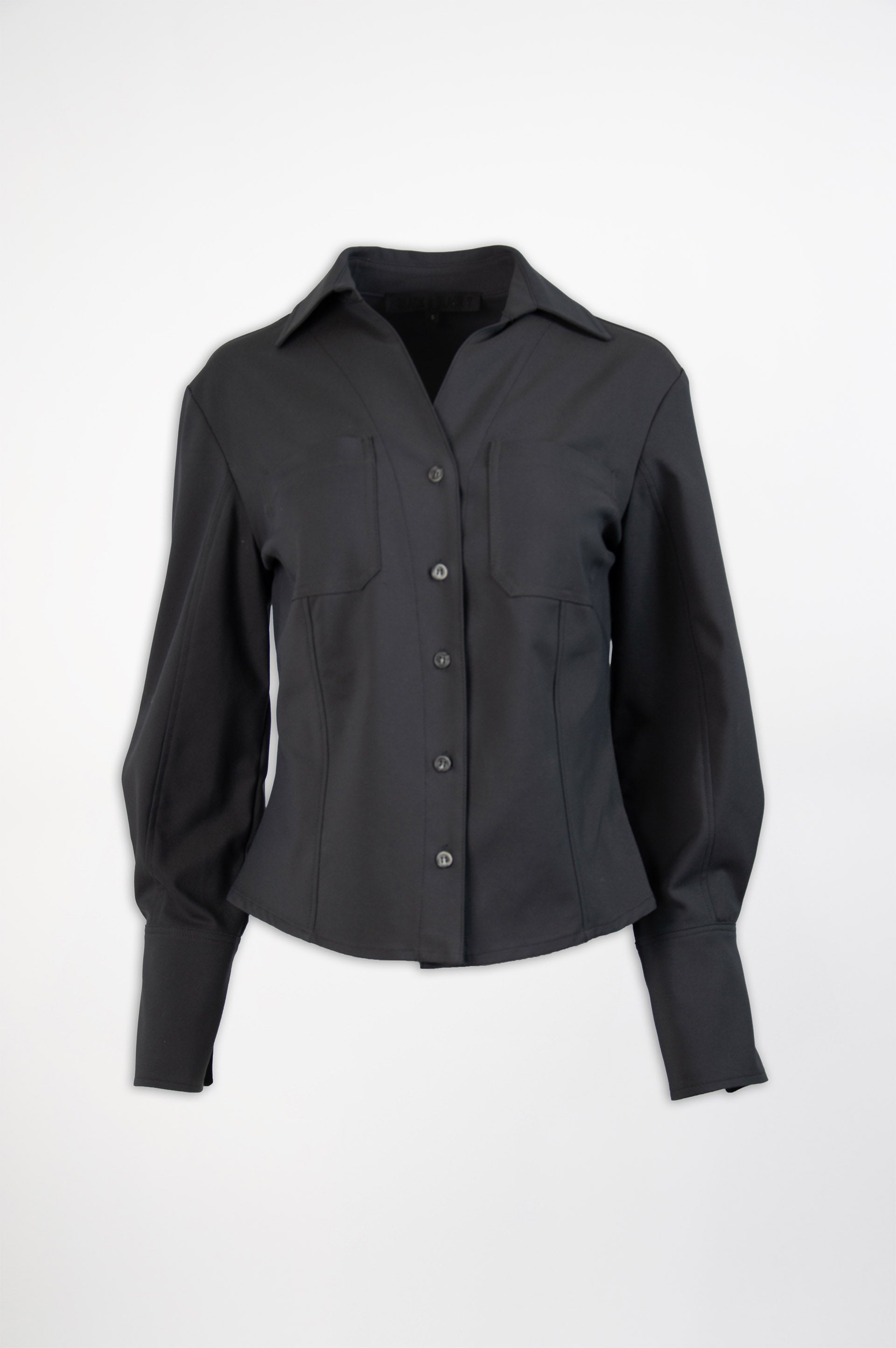 Grey Shirt-Black and Black