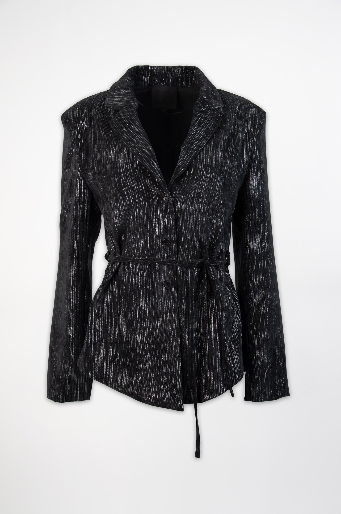 Metallic Jacket-Black and Black