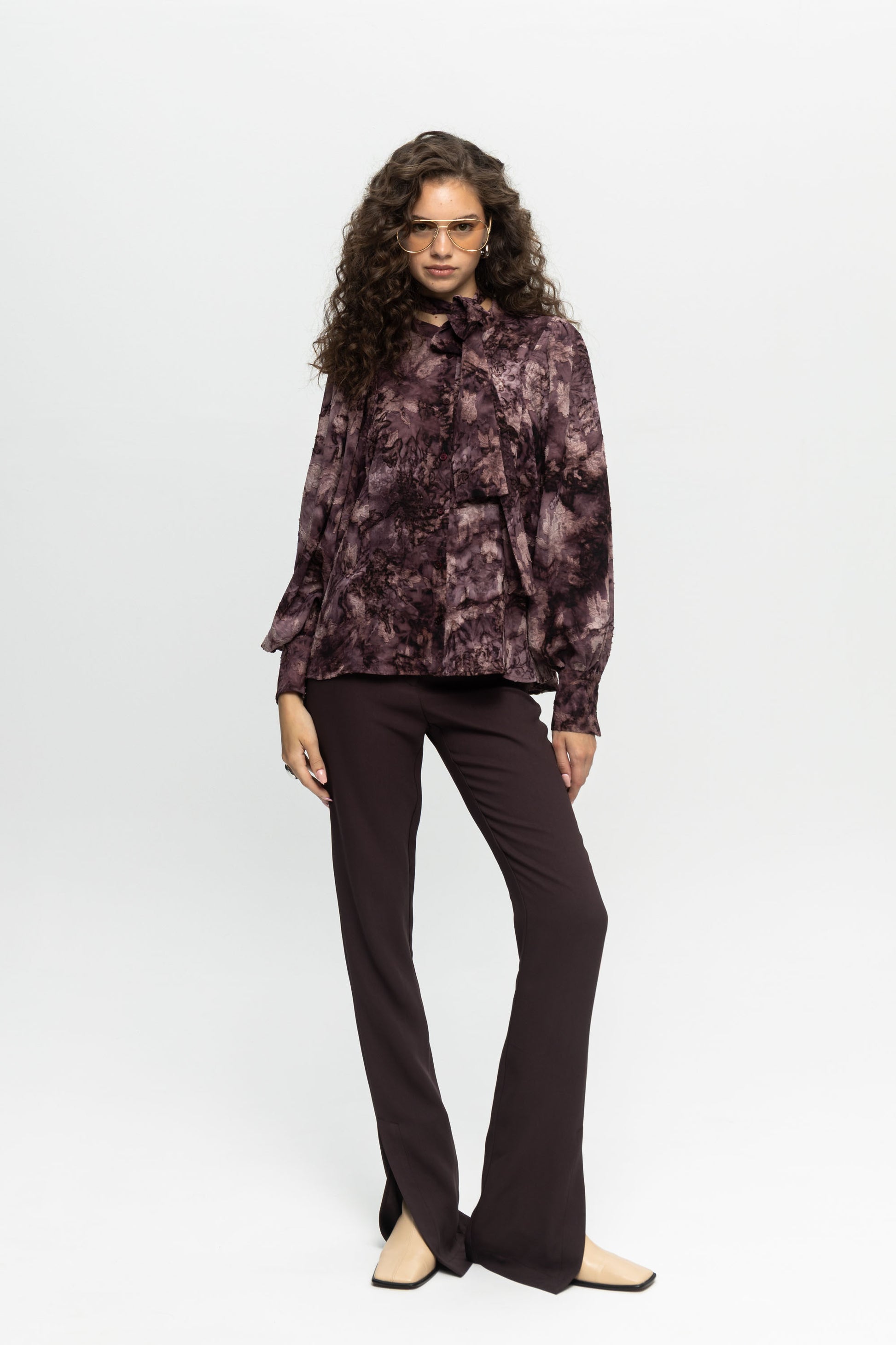 Plum Pants-Black and Black