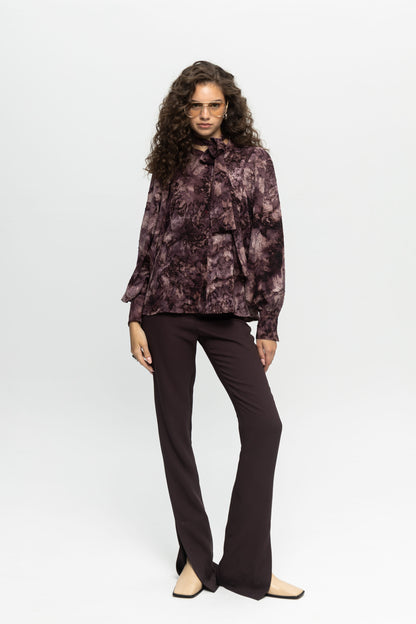 Plum Pants-Black and Black