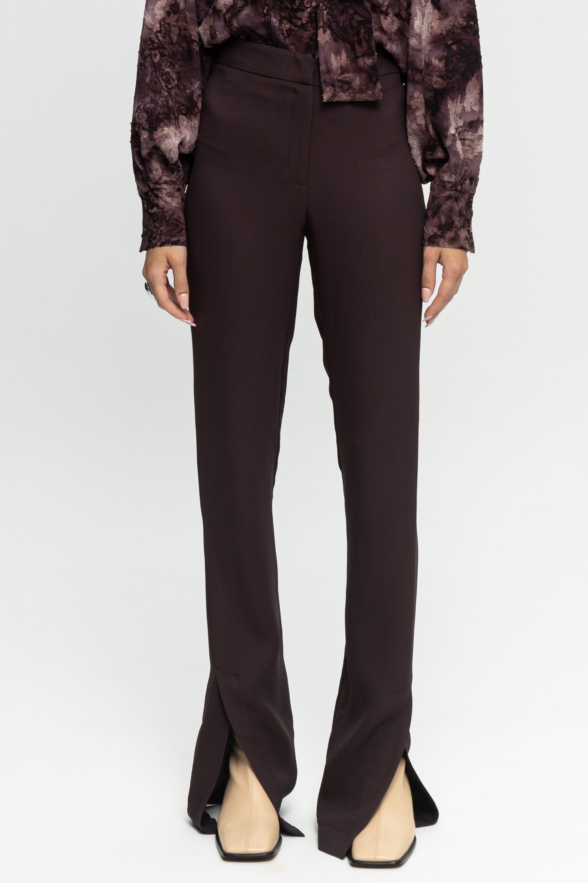 Plum Pants-Black and Black
