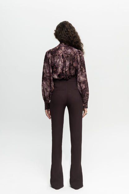 Plum Pants-Black and Black