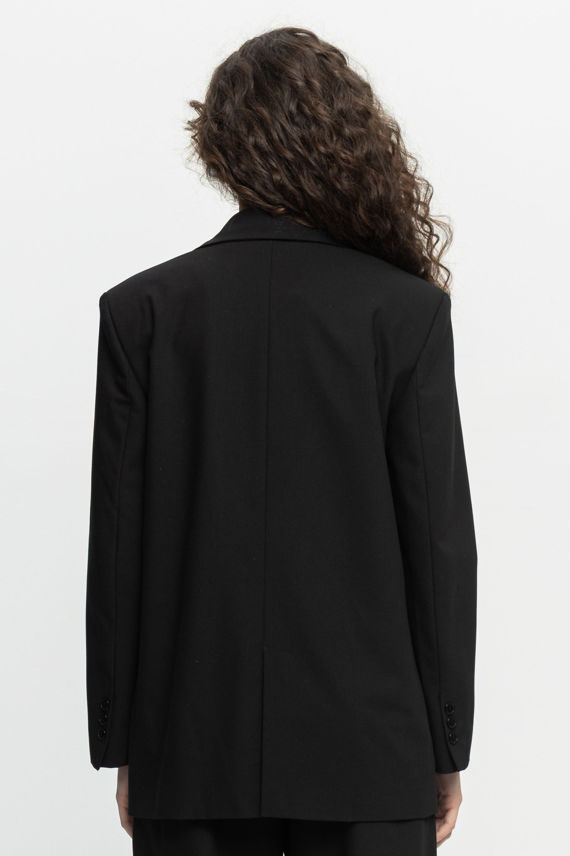Black Blazer-Black and Black