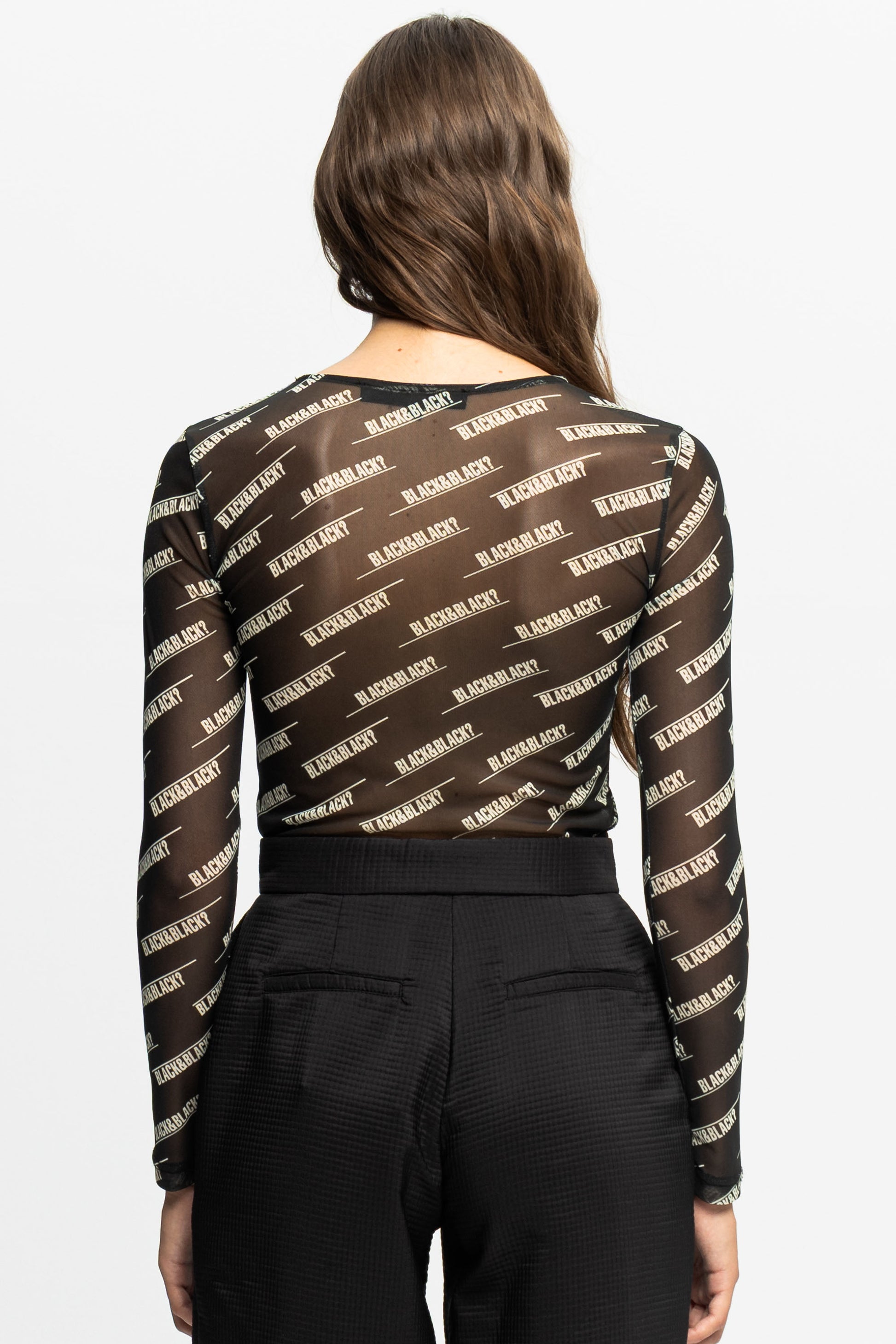 "Black" Blouse-Black and Black