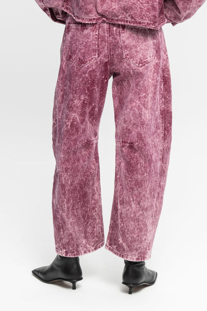 Washed Denim Jeans-Black and Black