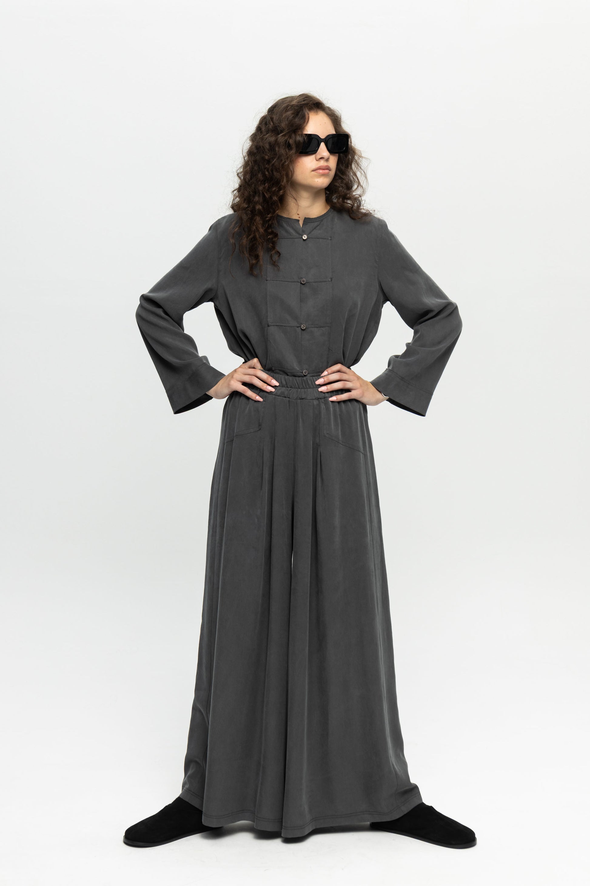 Zen Pants-Black and Black