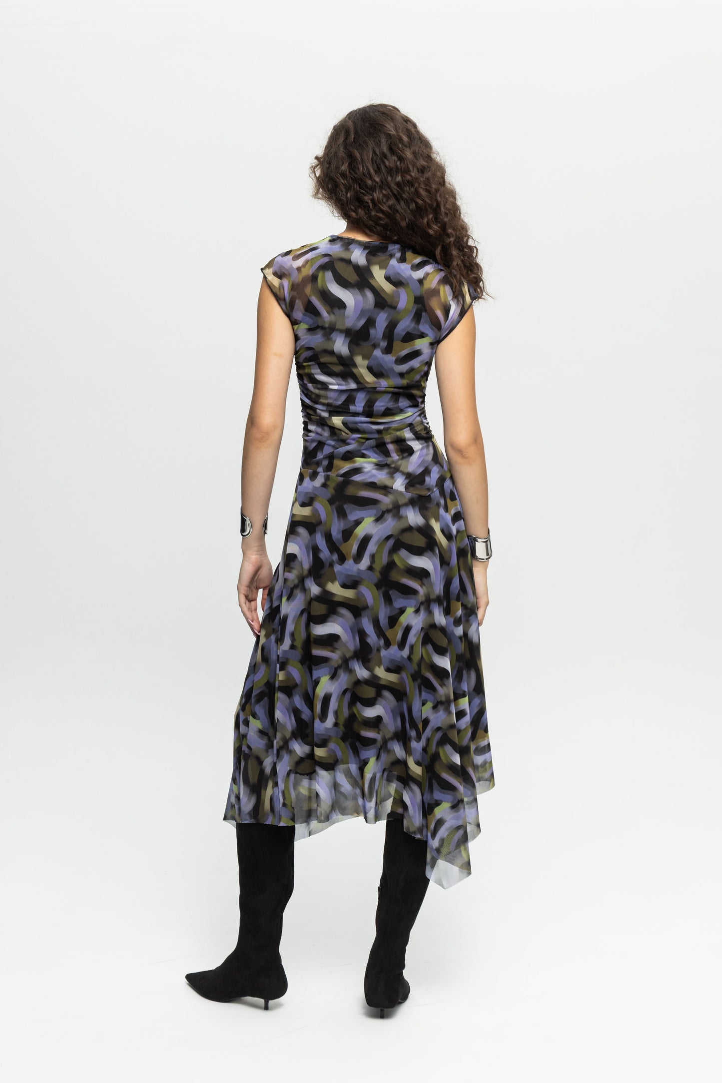 "Purple Haze" Dress-Black and Black