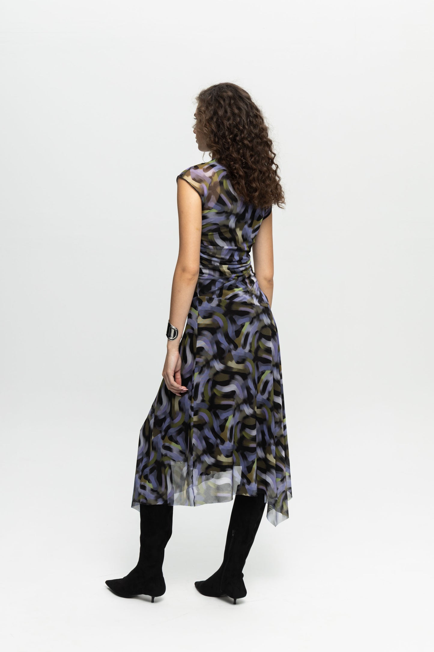 "Purple Haze" Dress-Black and Black