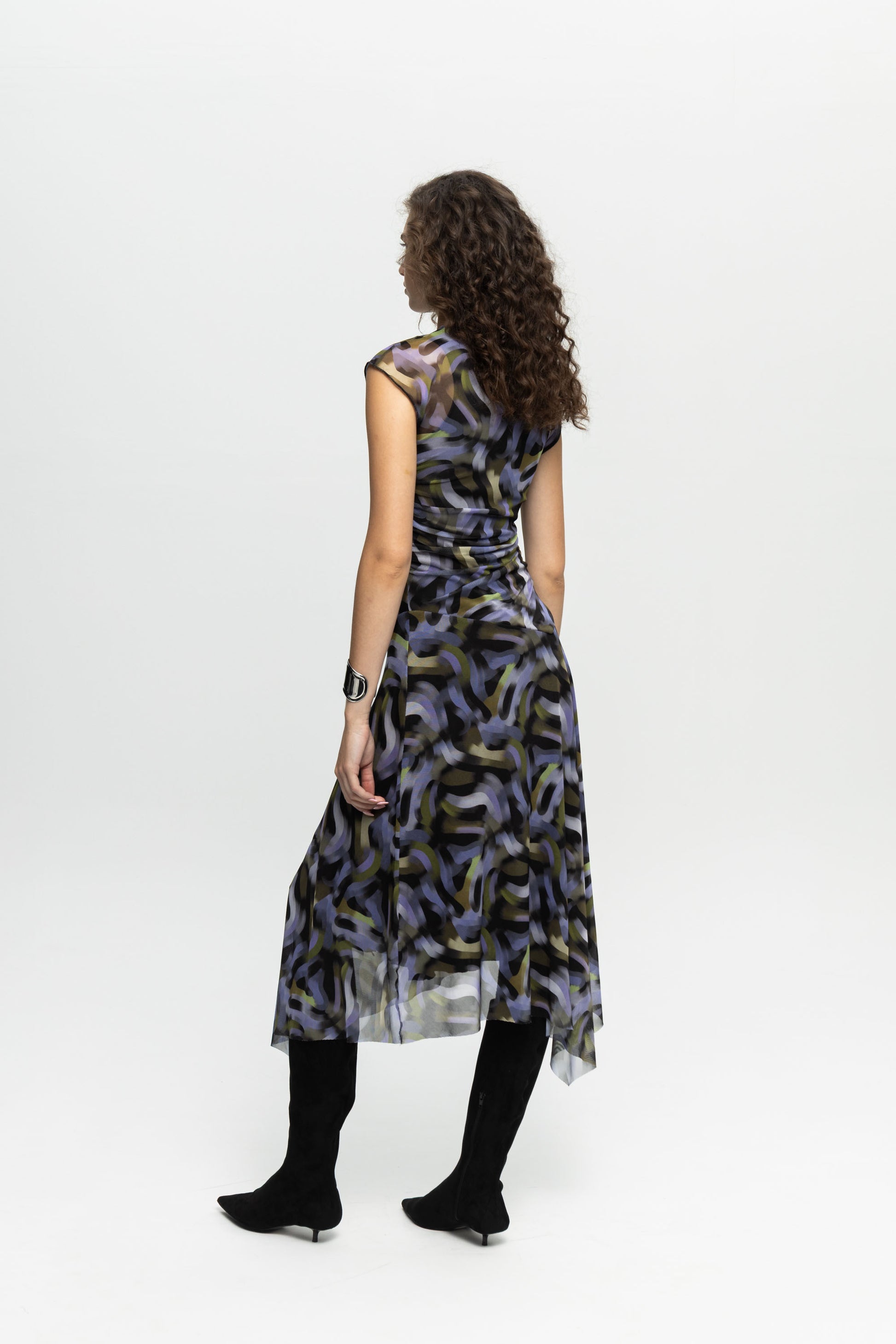 "Purple Haze" Dress-Black and Black