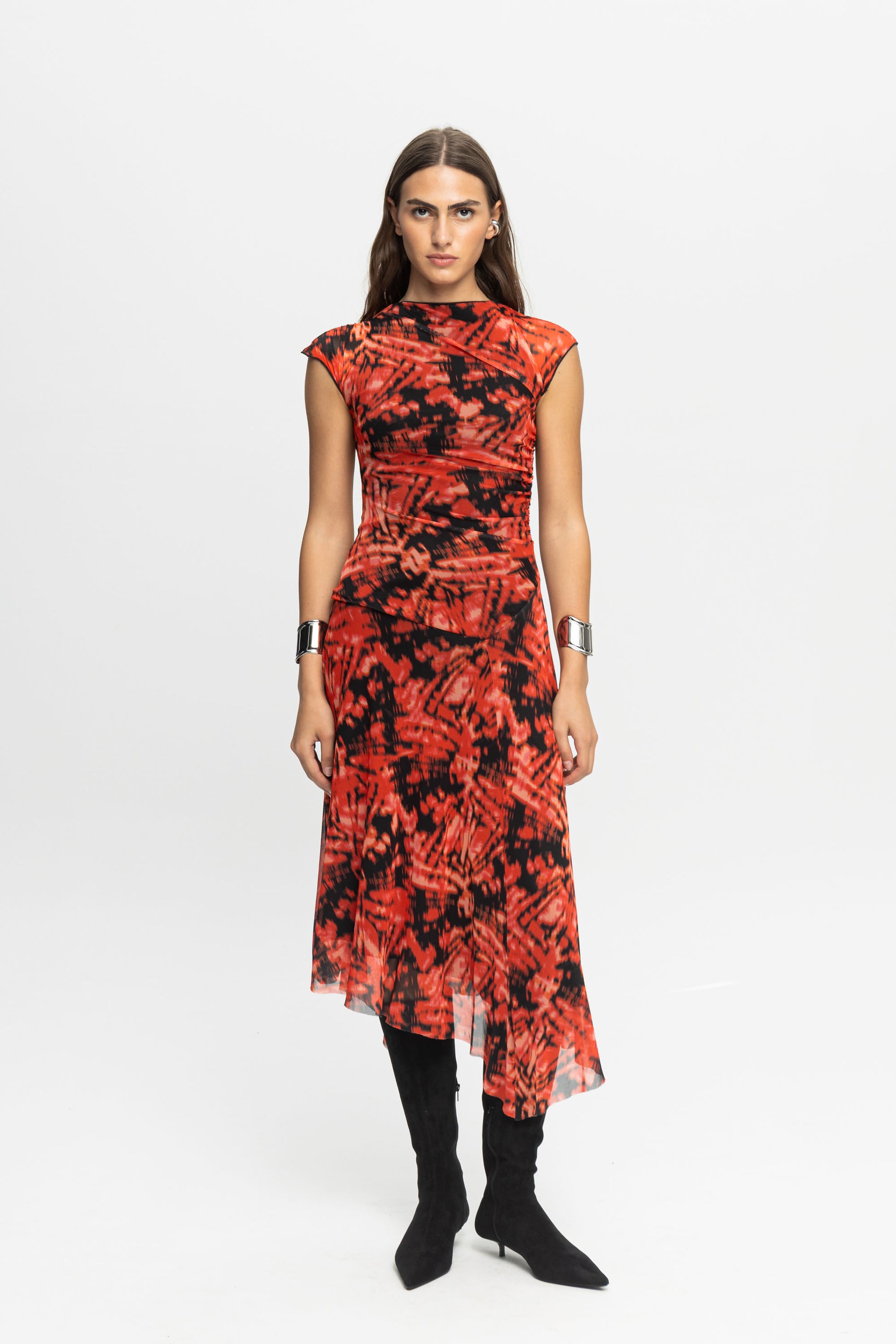 "Red Rum" Dress-Black and Black
