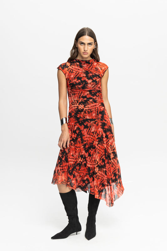 "Red Rum" Dress-Black and Black