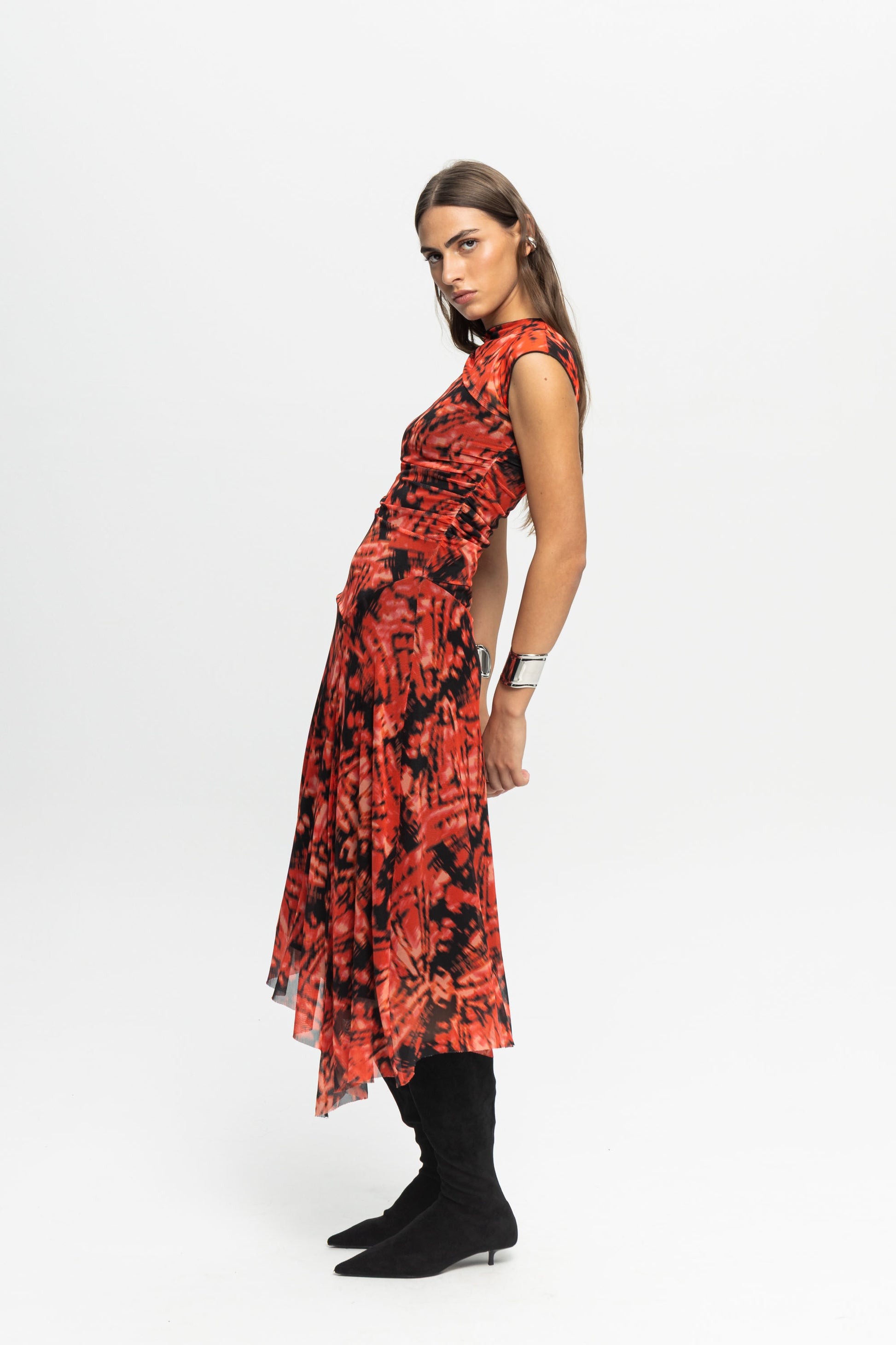 "Red Rum" Dress-Black and Black