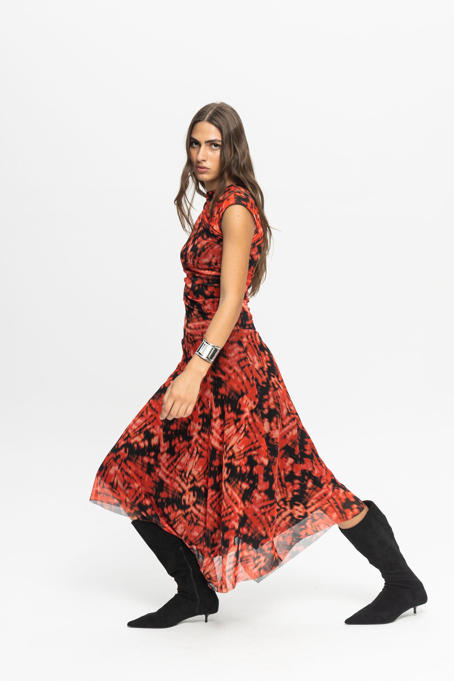 "Red Rum" Dress-Black and Black