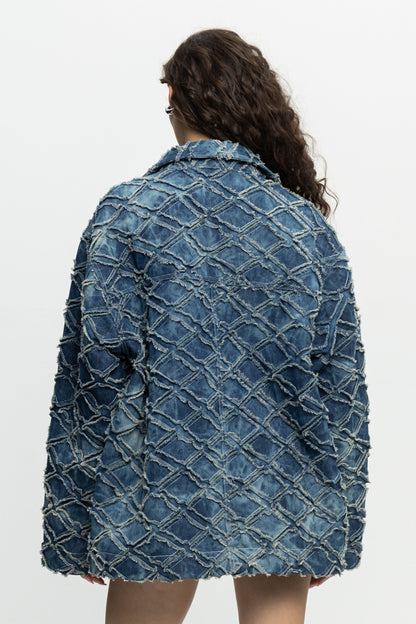 Denim Jacket-Black and Black