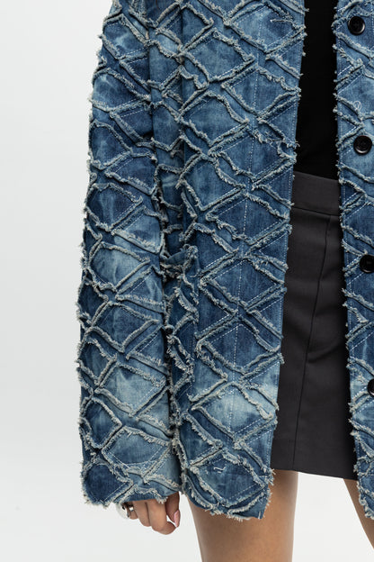 Denim Jacket-Black and Black