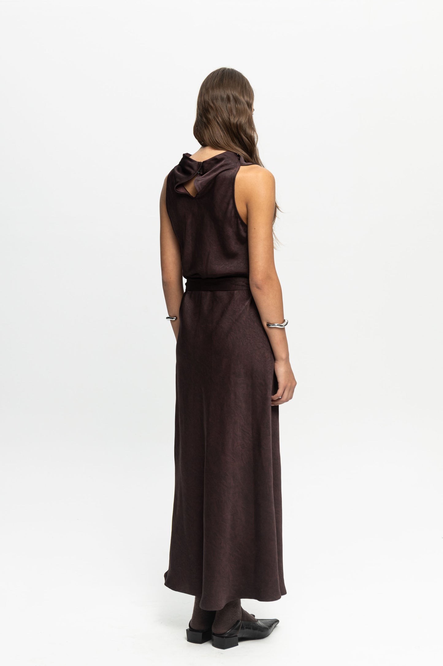 Plum Dress-Black and Black