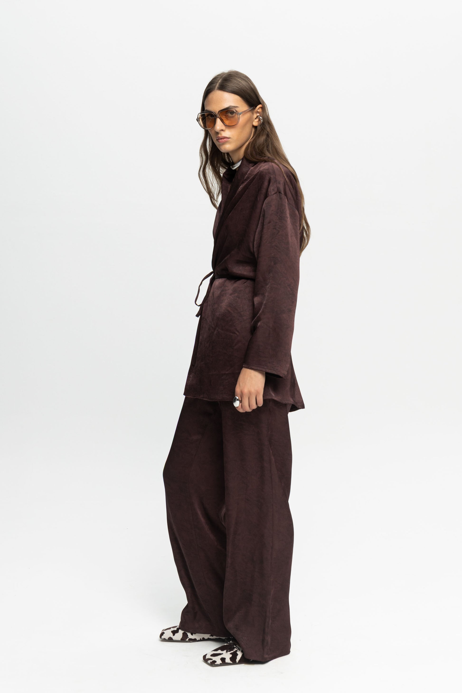 Plum Kimono-Black and Black