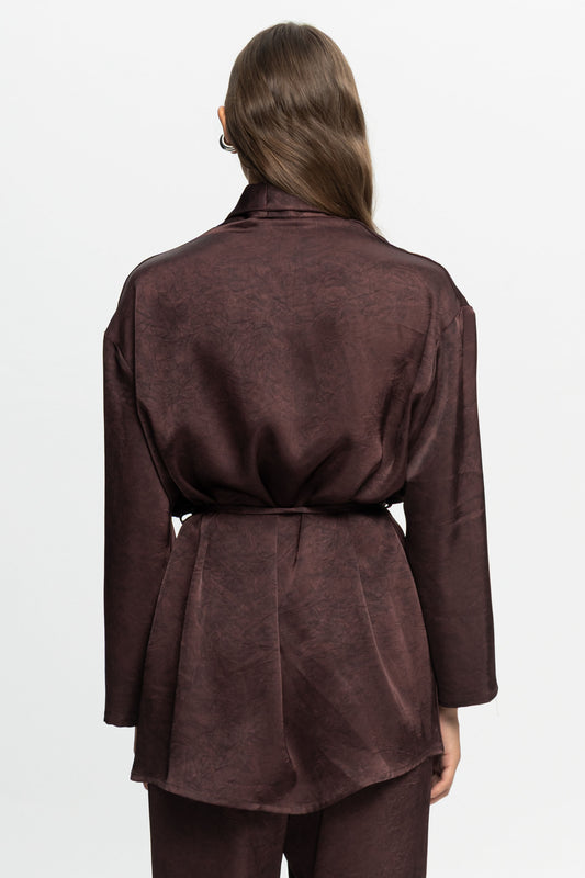 Plum Kimono-Black and Black
