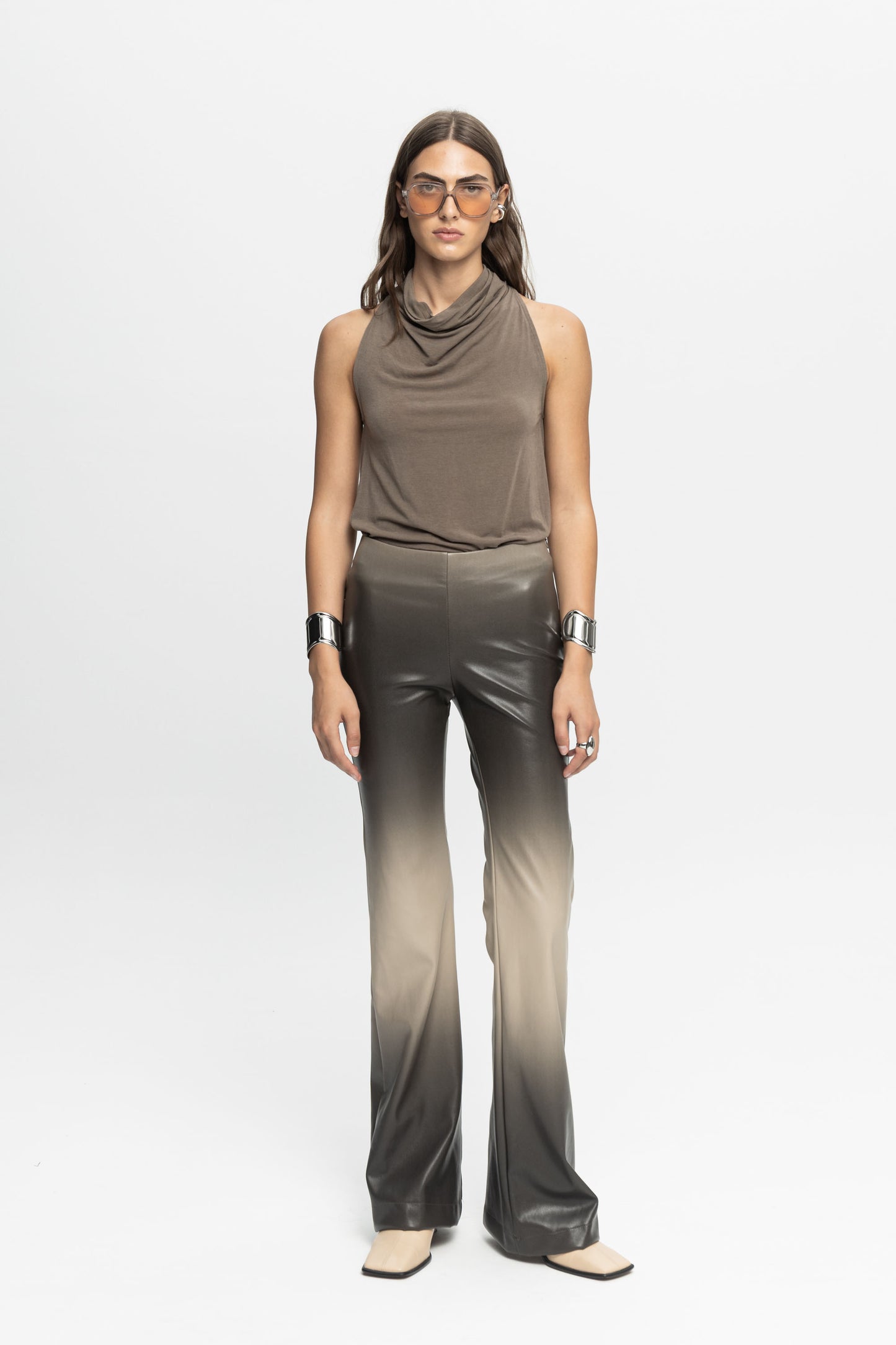 Sleeveless Top-Black and Black