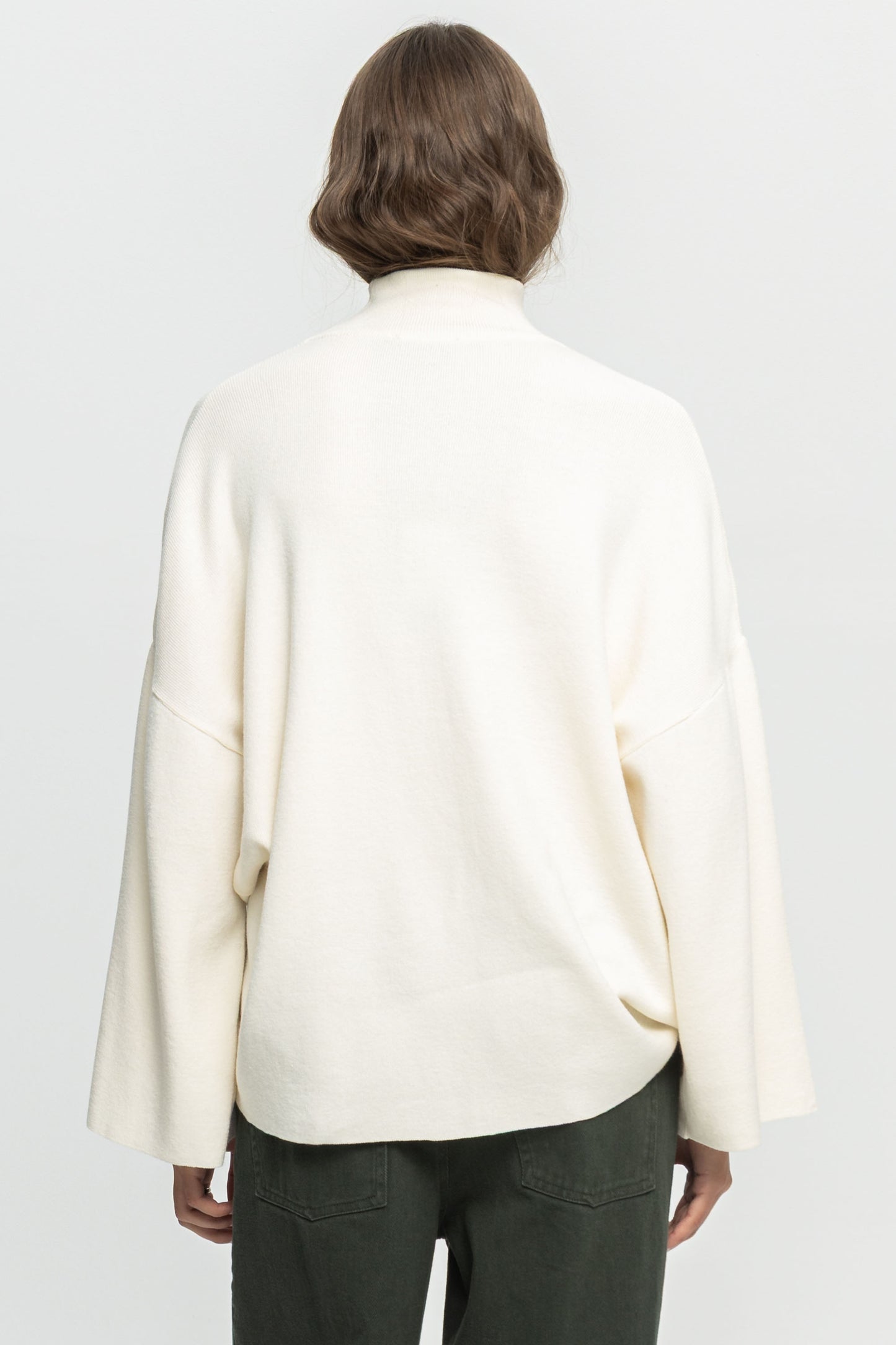 Turtleneck Sweater-Black and Black