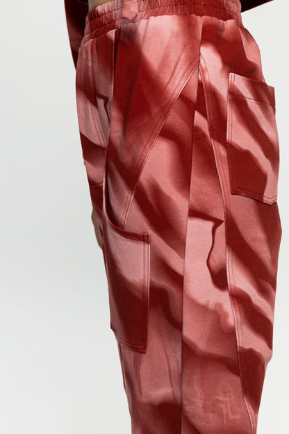 Utility Pocket Pants-Black and Black