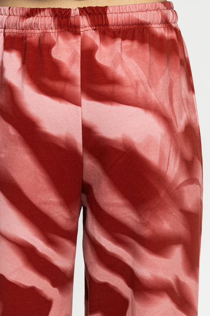 Wide-Leg Relaxed Pants-Black and Black